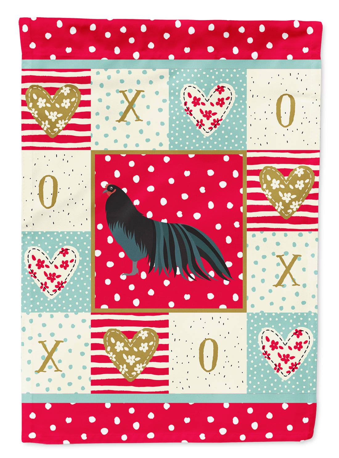 Sumatra Chicken Love Flag Canvas House Size CK5260CHF  the-store.com.