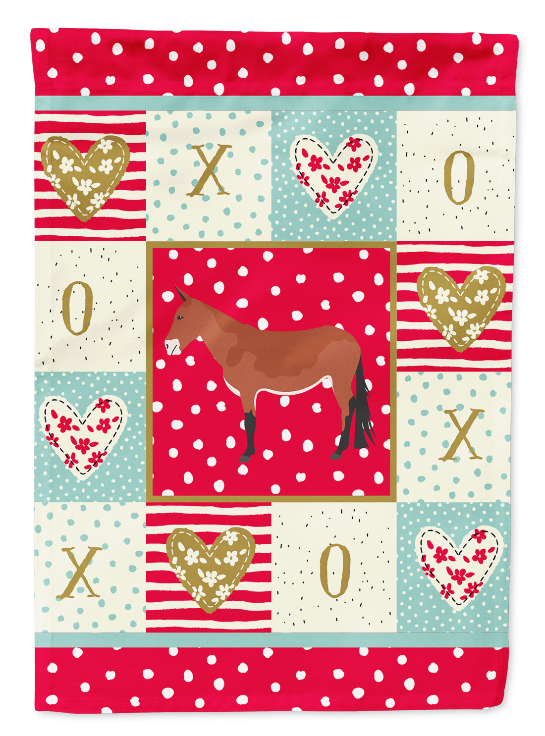 Mule Love Flag Canvas House Size CK5272CHF