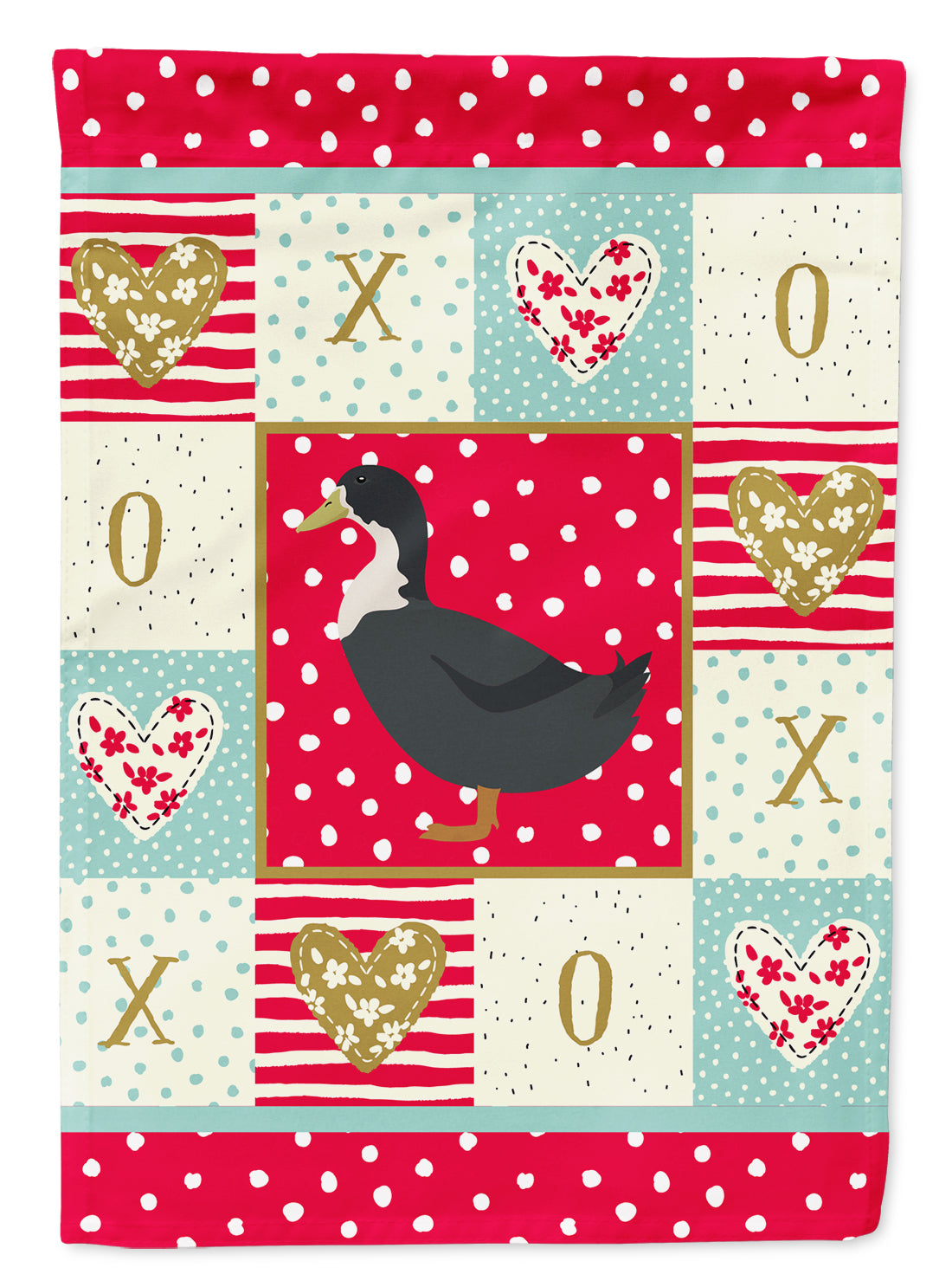 Blue Swedish Duck Love Flag Canvas House Size CK5289CHF  the-store.com.