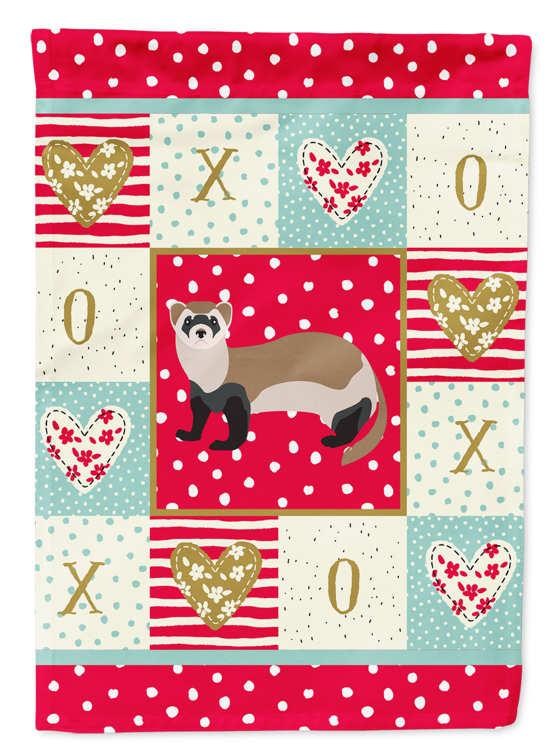 Ferret Love Flag Canvas House Size CK5305CHF  the-store.com.