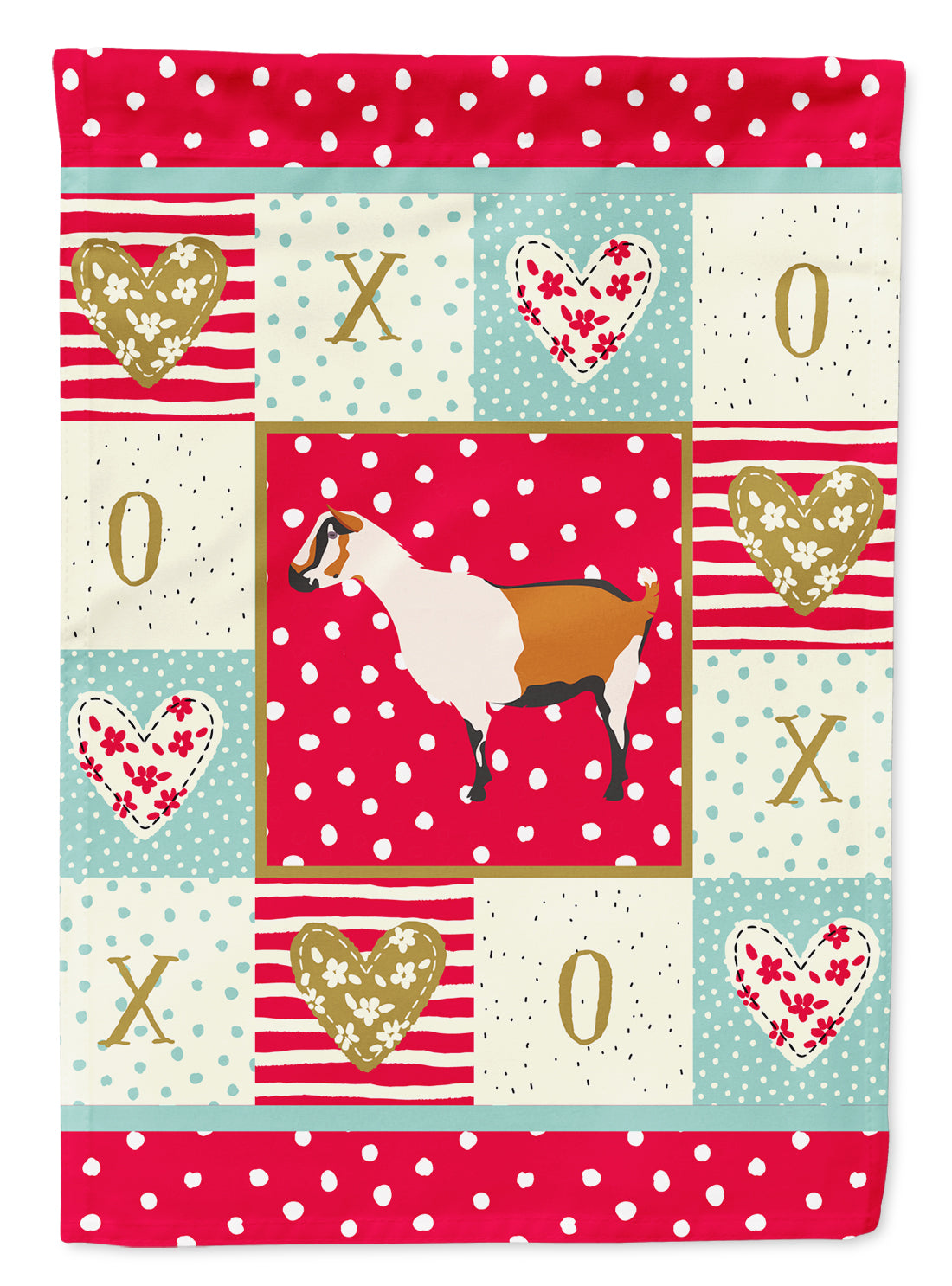Alpine Goat Love Flag Canvas House Size CK5307CHF  the-store.com.