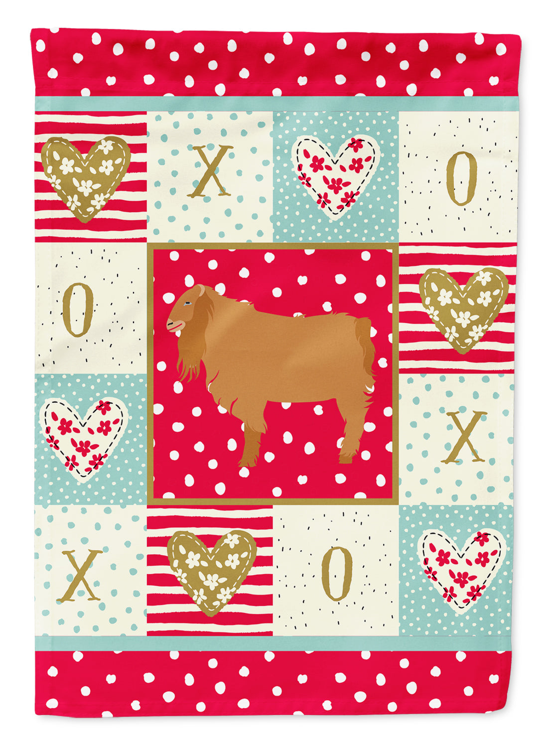 American Lamancha Goat Love Flag Canvas House Size CK5312CHF  the-store.com.