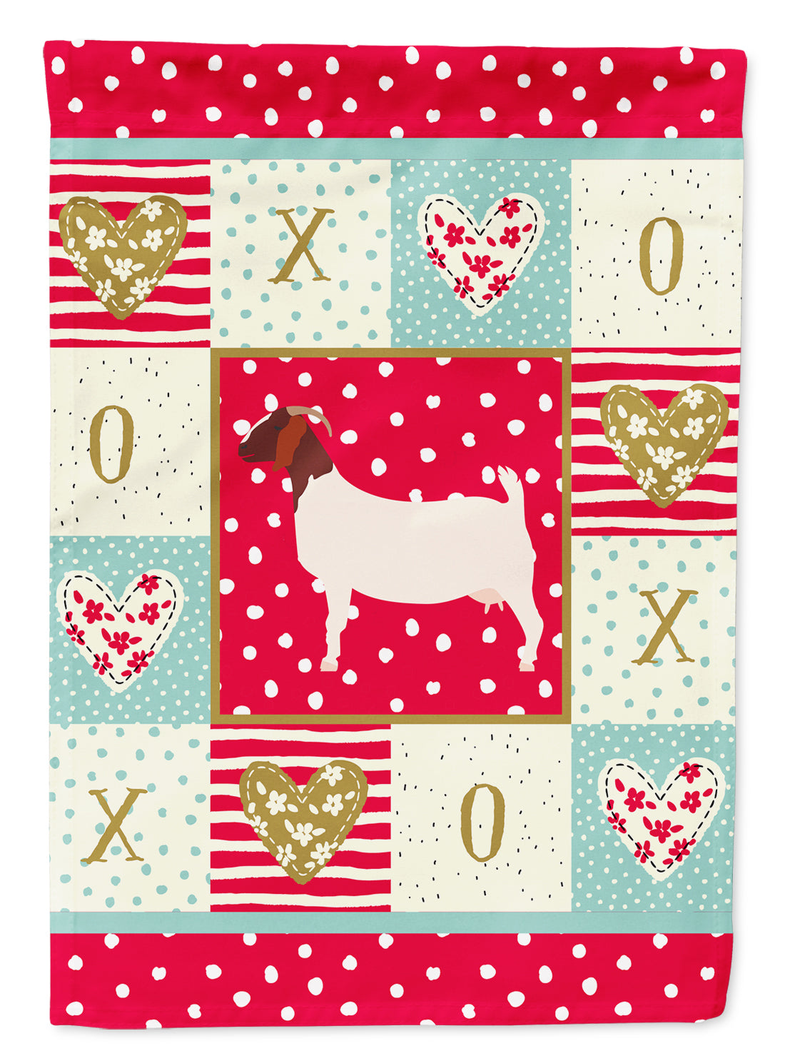Boer Goat Love Flag Canvas House Size CK5313CHF  the-store.com.