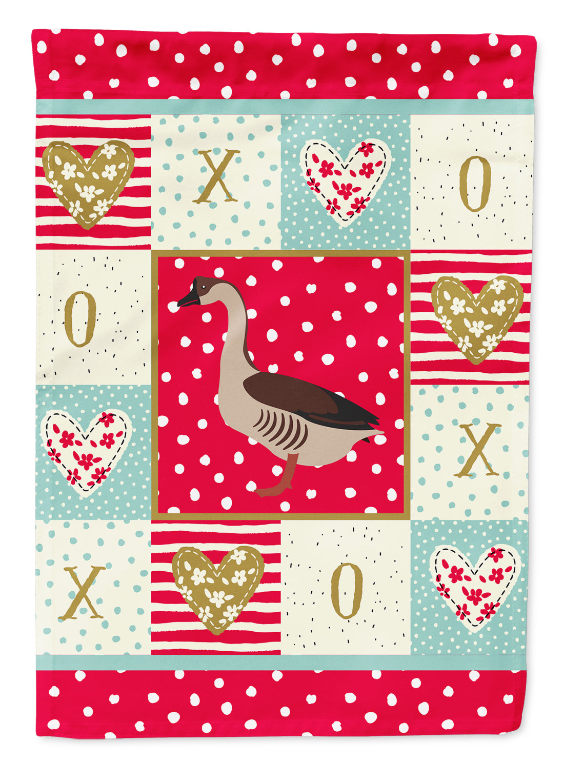 Chinese Goose Love Flag Canvas House Size CK5323CHF