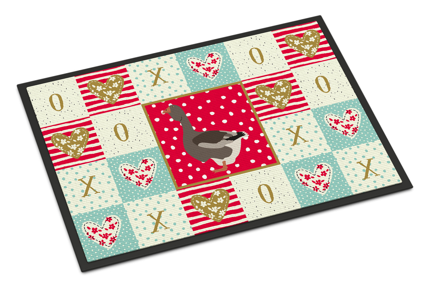 Toulouse Goose Love Indoor or Outdoor Mat 18x27 CK5324MAT - the-store.com