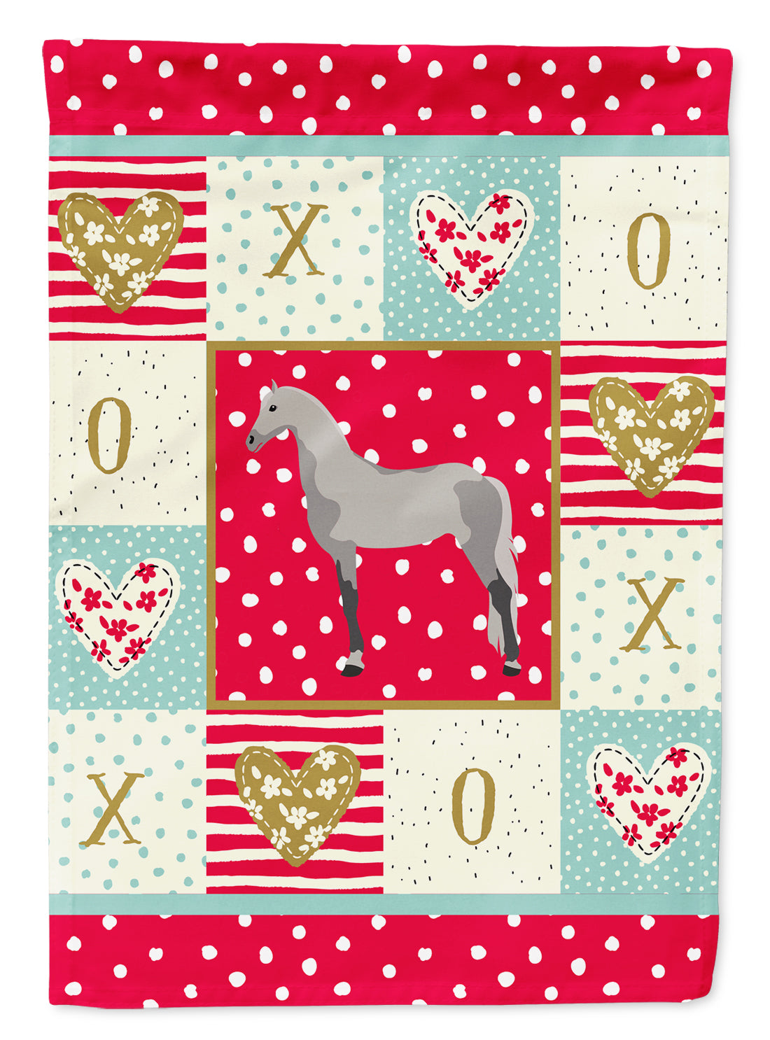 Orlov Trotter Horse Love Flag Canvas House Size CK5335CHF  the-store.com.