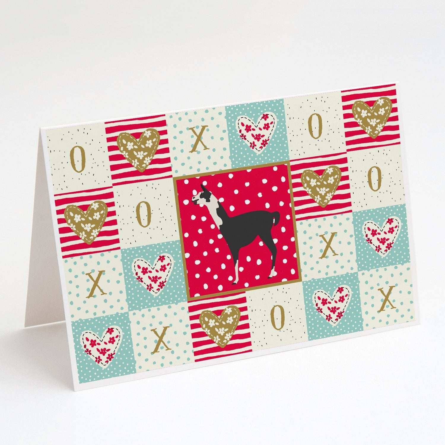 Buy this Llama Q' Ara Love Greeting Cards and Envelopes Pack of 8