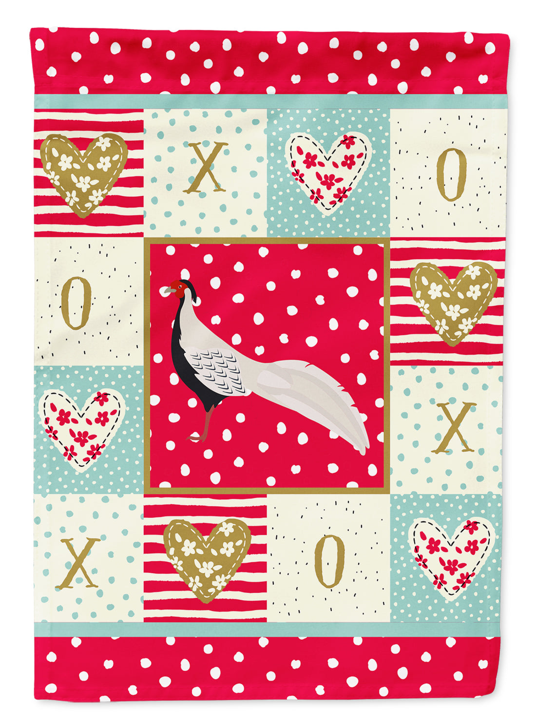 Silver Pheasant Love Flag Canvas House Size CK5356CHF  the-store.com.