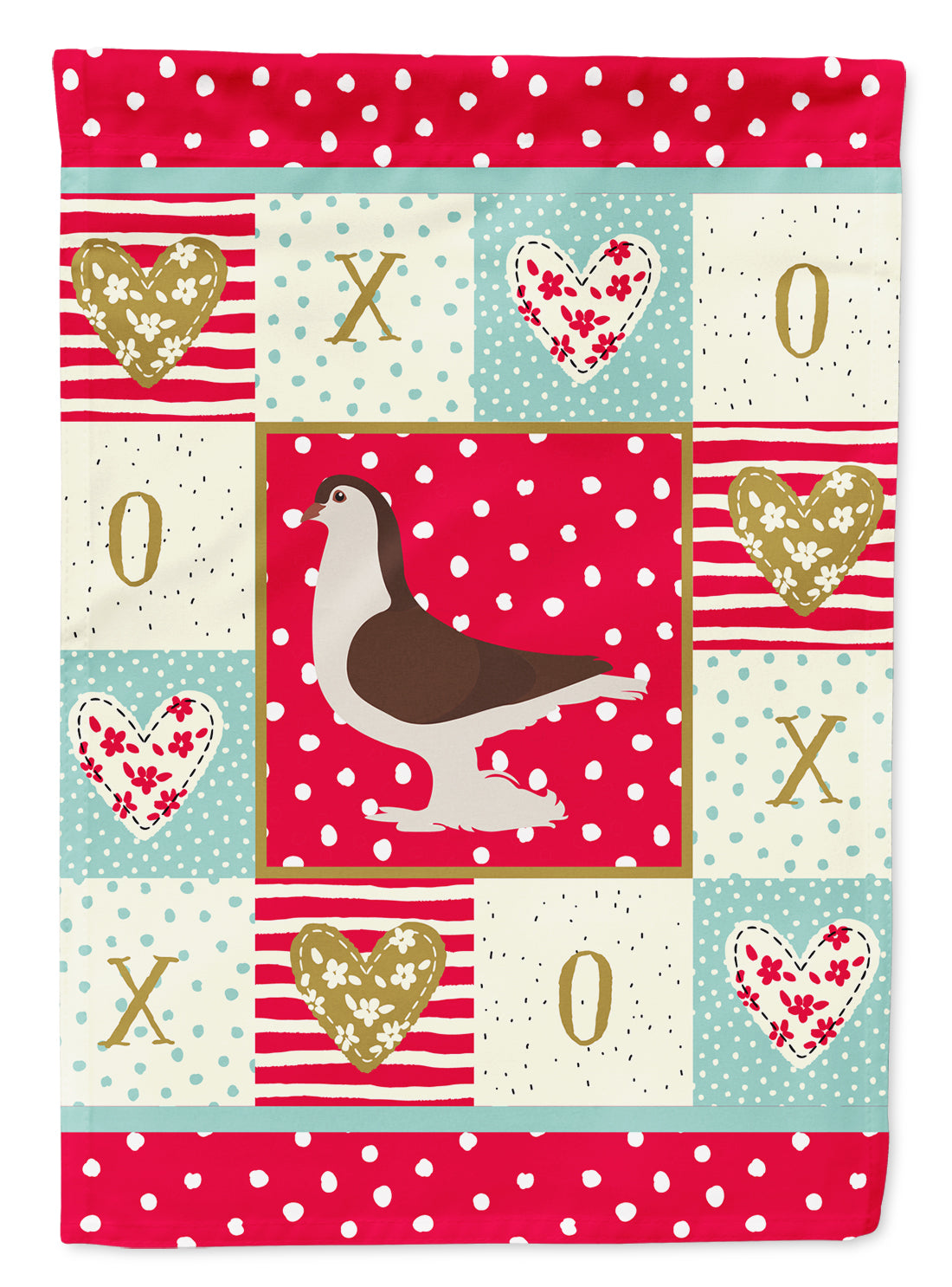 Large Pigeon Love Flag Canvas House Size CK5370CHF  the-store.com.