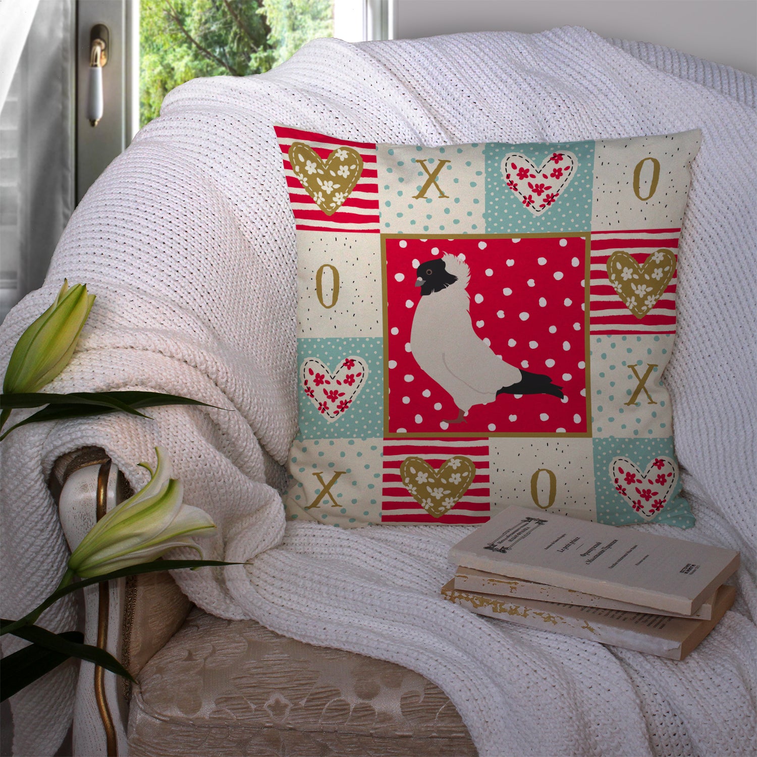 Nun Pigeon Love Fabric Decorative Pillow CK5379PW1414 - the-store.com