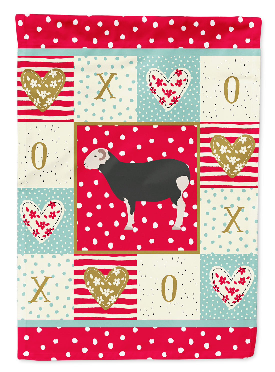 Herwick Sheep Love Flag Canvas House Size CK5397CHF  the-store.com.