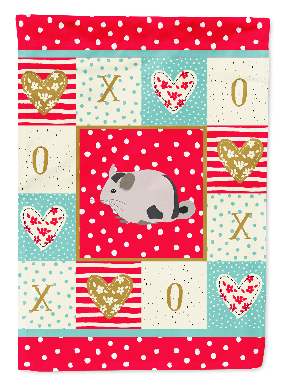 Mosaic Chinchilla Love Flag Canvas House Size CK5423CHF  the-store.com.
