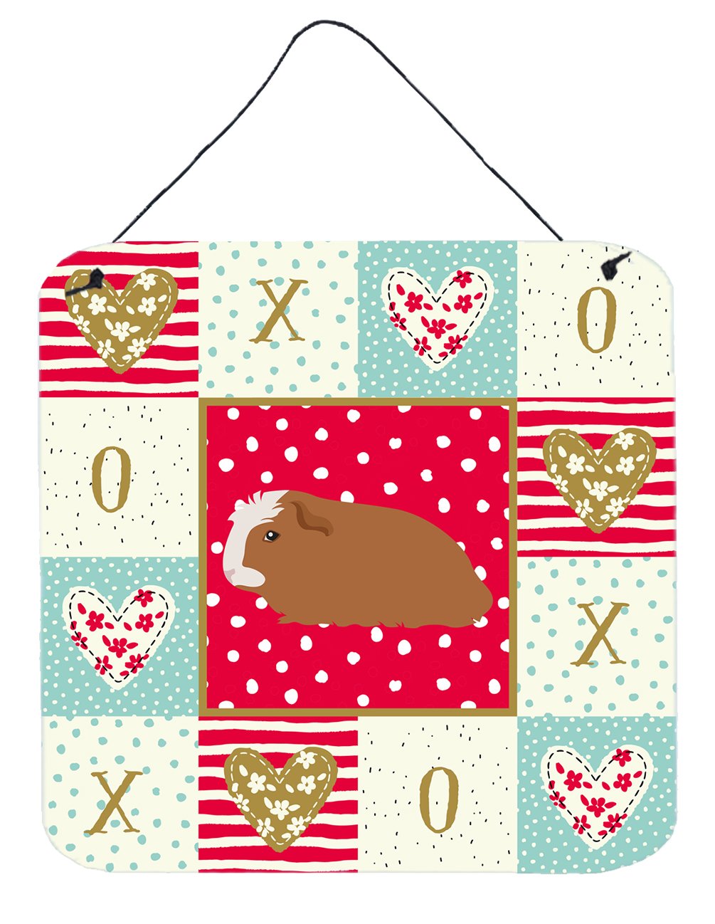 Crested Guinea Pig Love Wall or Door Hanging Prints CK5428DS66 by Caroline's Treasures