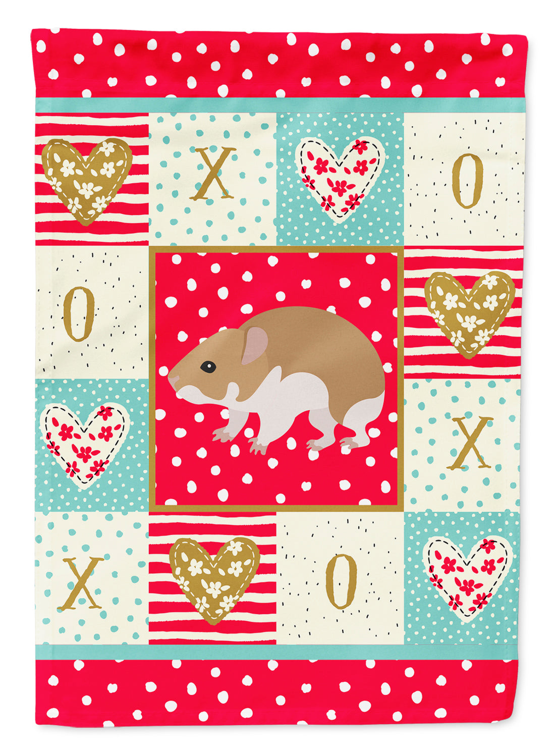 Turkish Hamster Love Flag Canvas House Size CK5445CHF  the-store.com.