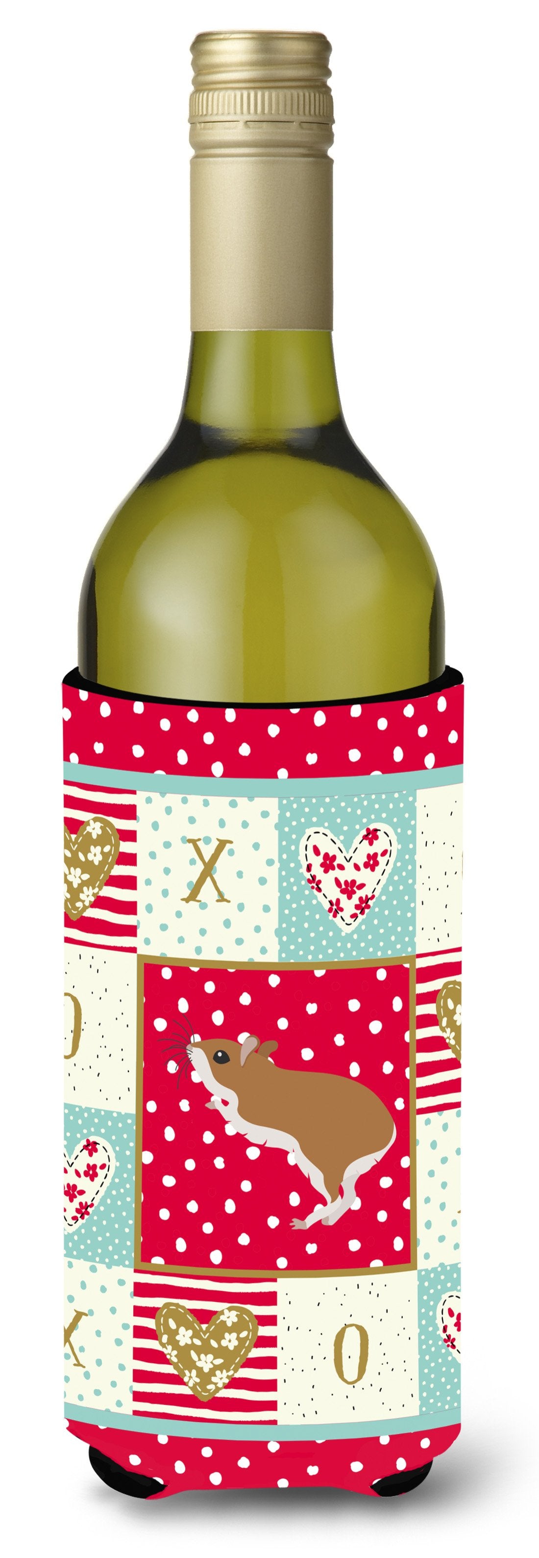 White Legged Hamster Love Wine Bottle Hugger CK5446LITERK by Caroline&#39;s Treasures