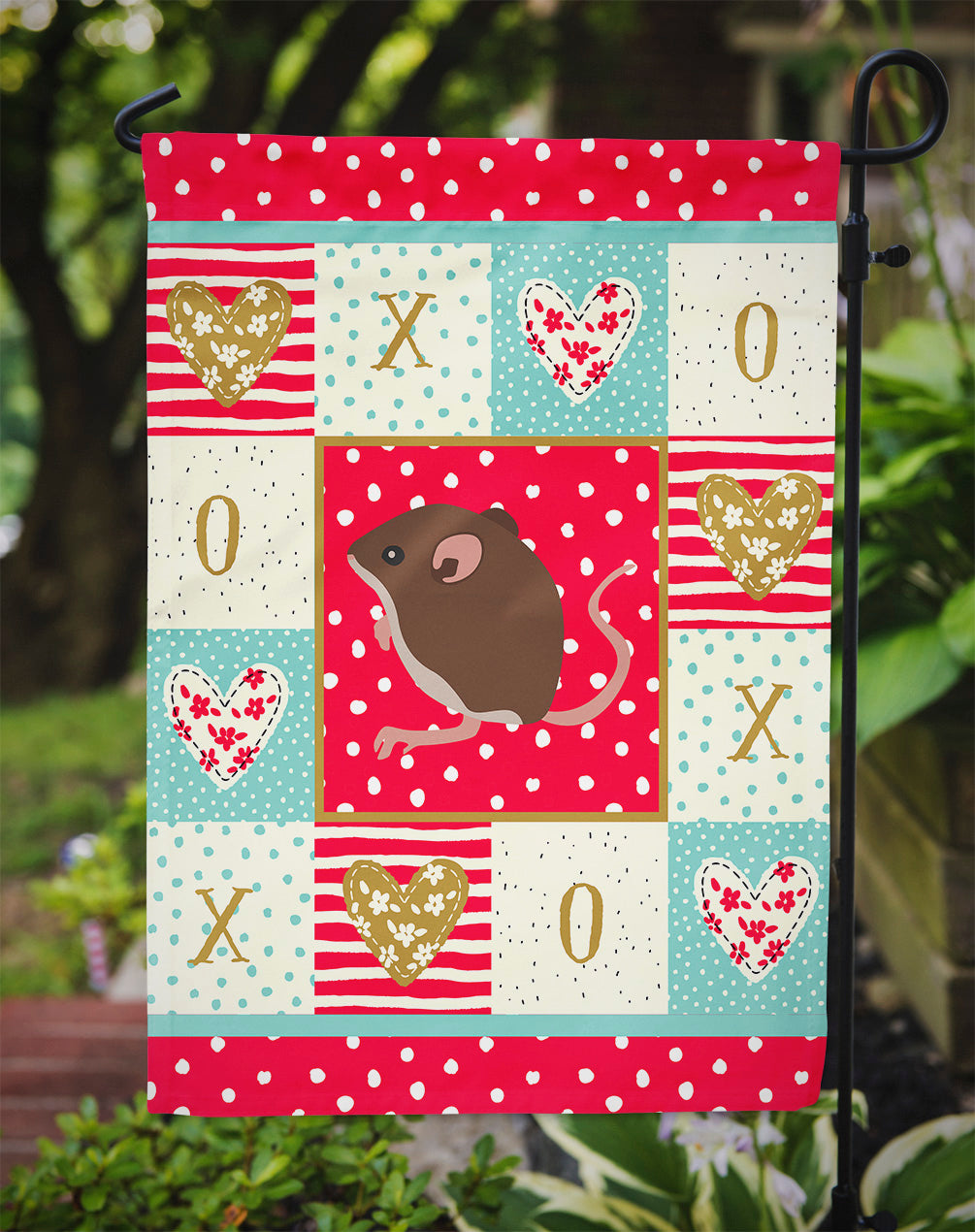 Baby Mouse Love Flag Garden Size CK5448GF  the-store.com.