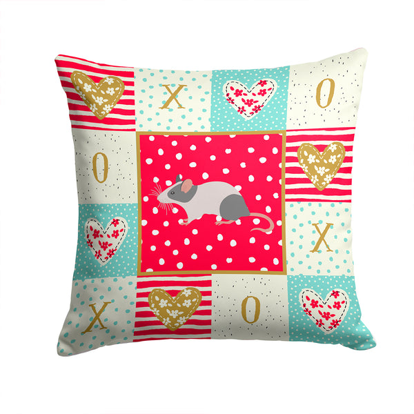 Japanese Mouse Love Fabric Decorative Pillow CK5451PW1414 - the-store.com