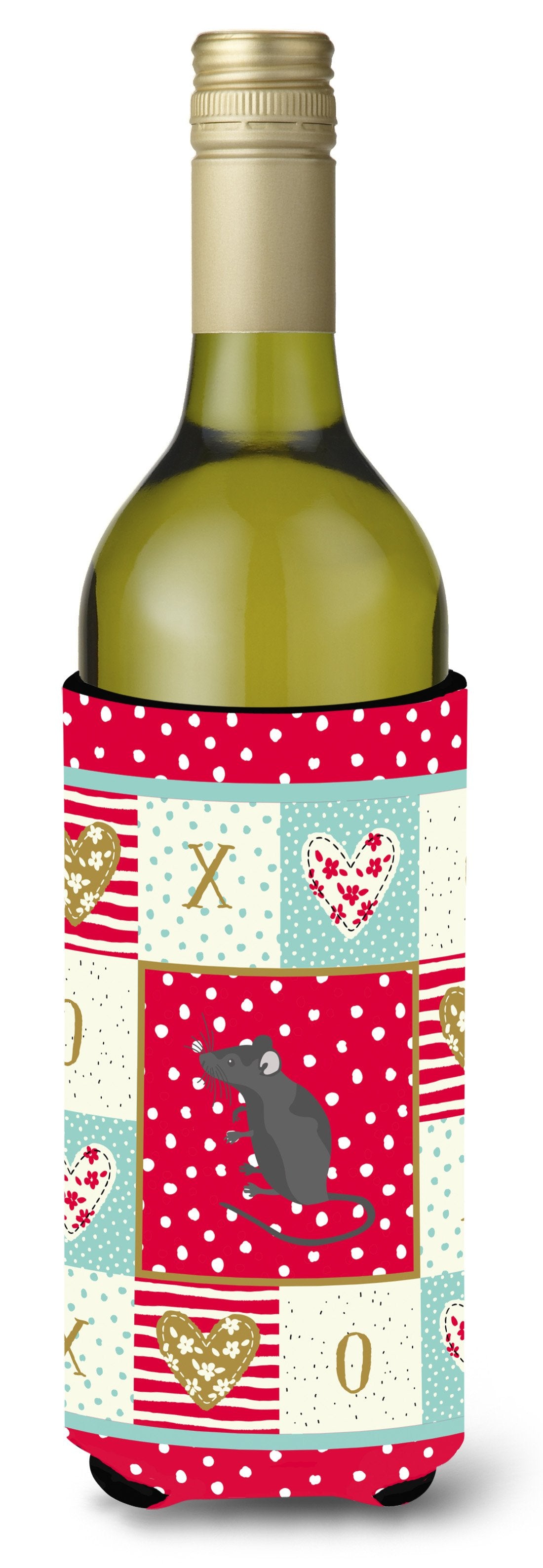 Satin Mouse Love Wine Bottle Hugger CK5452LITERK by Caroline&#39;s Treasures