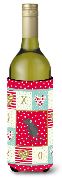 Satin Mouse Love Wine Bottle Hugger CK5452LITERK by Caroline's Treasures