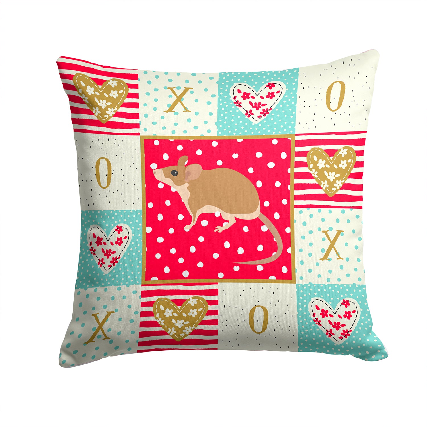 Spiny Mouse Love Fabric Decorative Pillow CK5453PW1414 - the-store.com