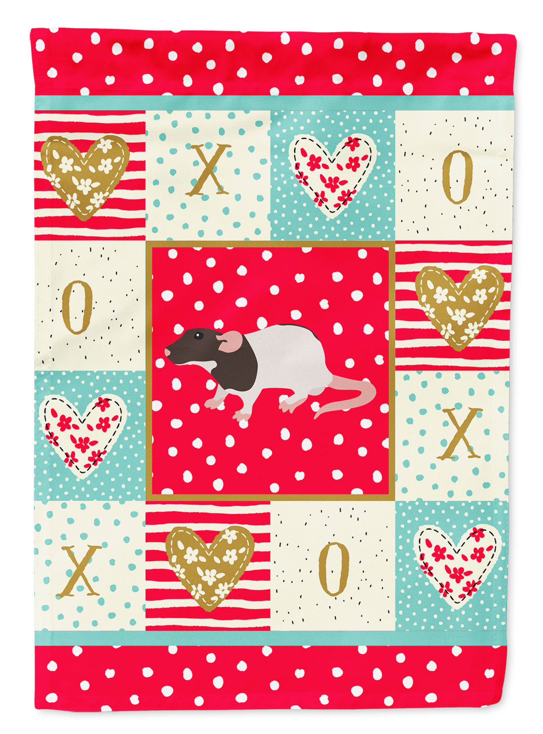 Dumbo Rat Love Flag Canvas House Size CK5459CHF  the-store.com.
