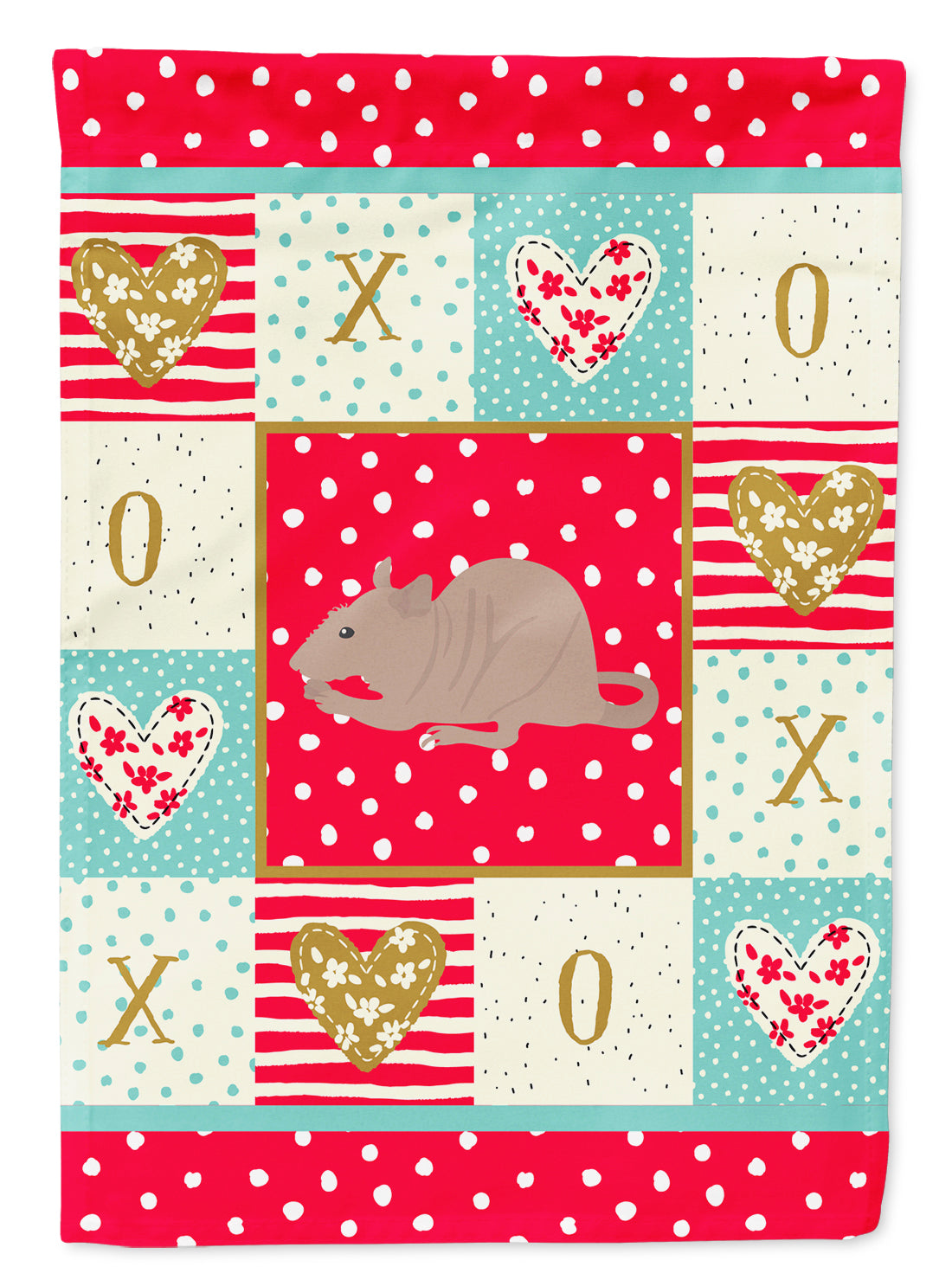 Fuzz Rat Love Flag Canvas House Size CK5460CHF  the-store.com.
