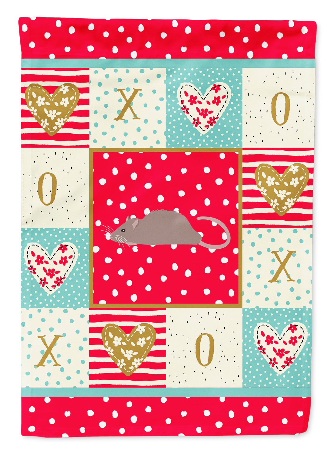 Satin Rat Love Flag Canvas House Size CK5463CHF  the-store.com.