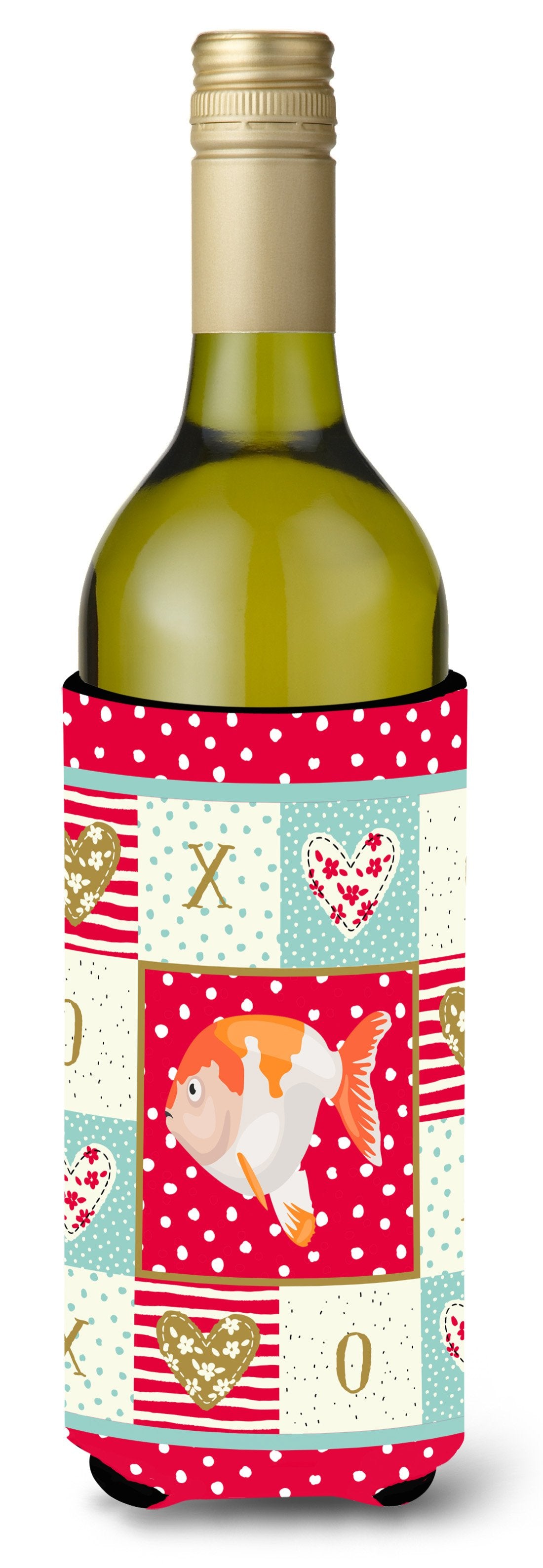 Lionhead Goldfish Love Wine Bottle Hugger CK5474LITERK by Caroline&#39;s Treasures