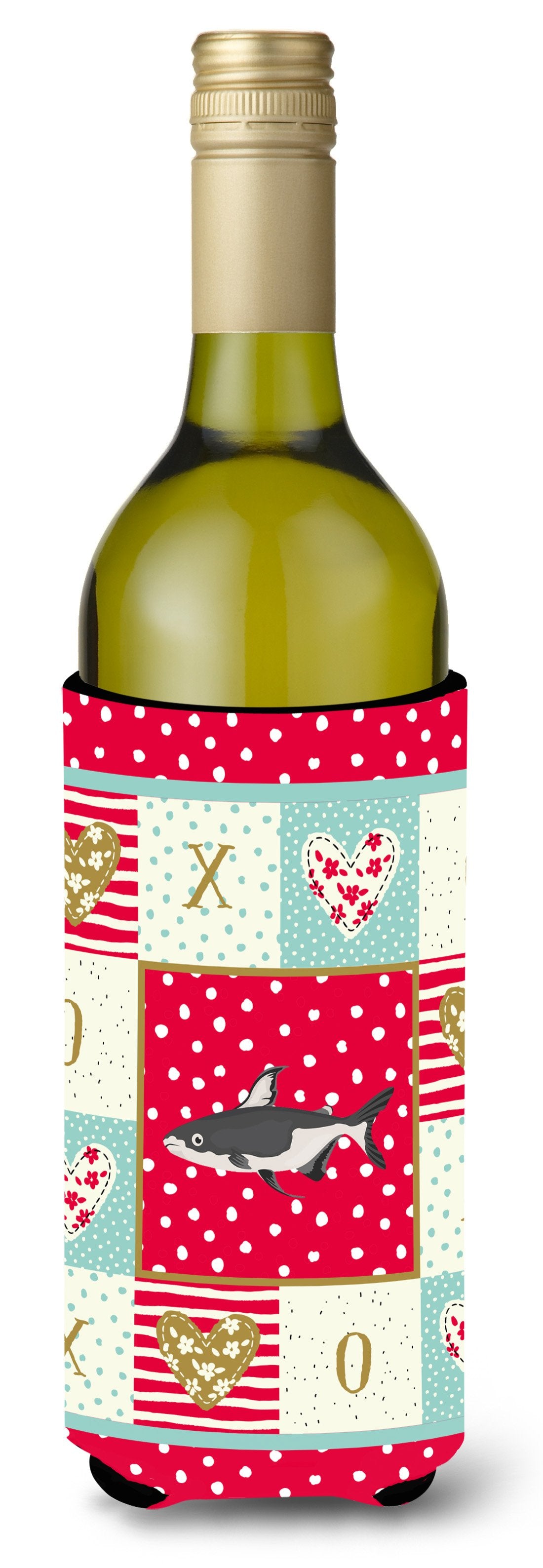 Iridescent Shark Love Wine Bottle Hugger CK5482LITERK by Caroline&#39;s Treasures