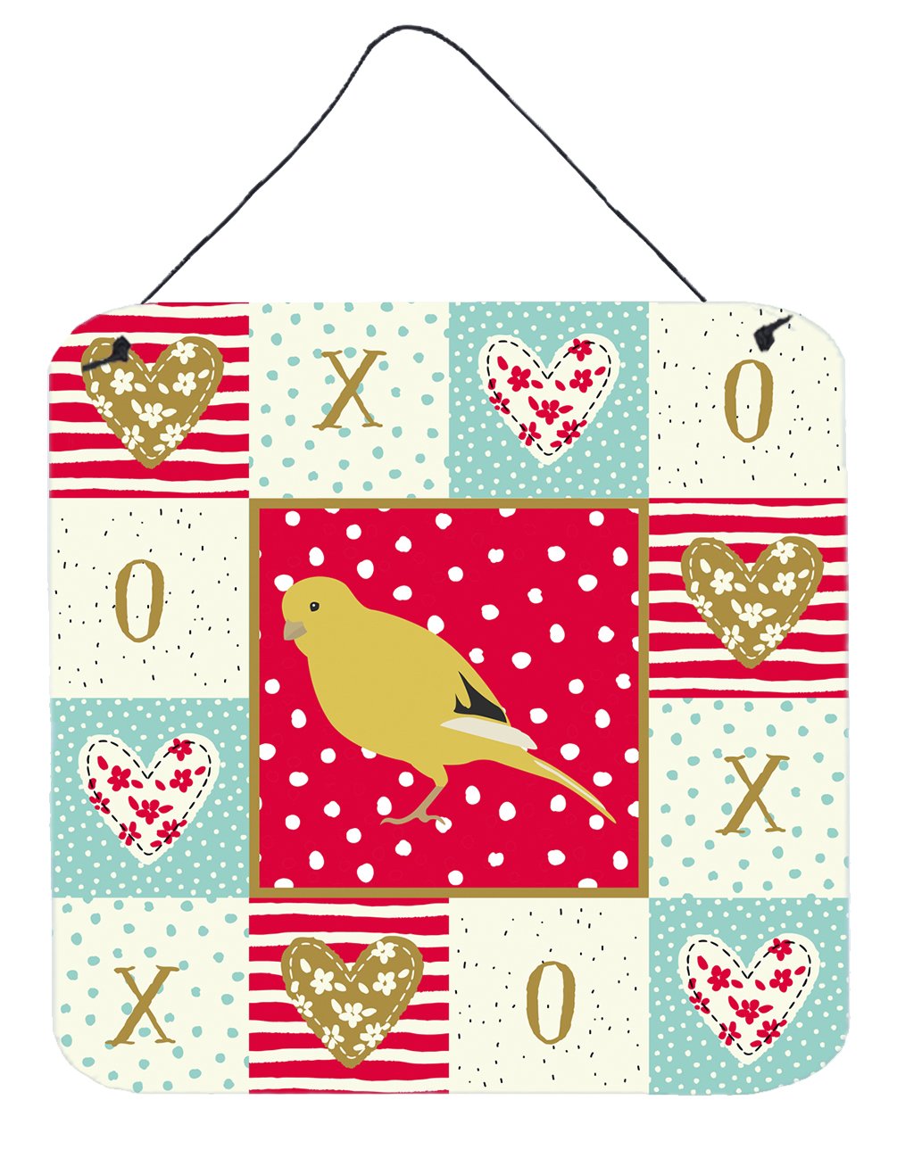 Border Canary Love Wall or Door Hanging Prints CK5501DS66 by Caroline&#39;s Treasures