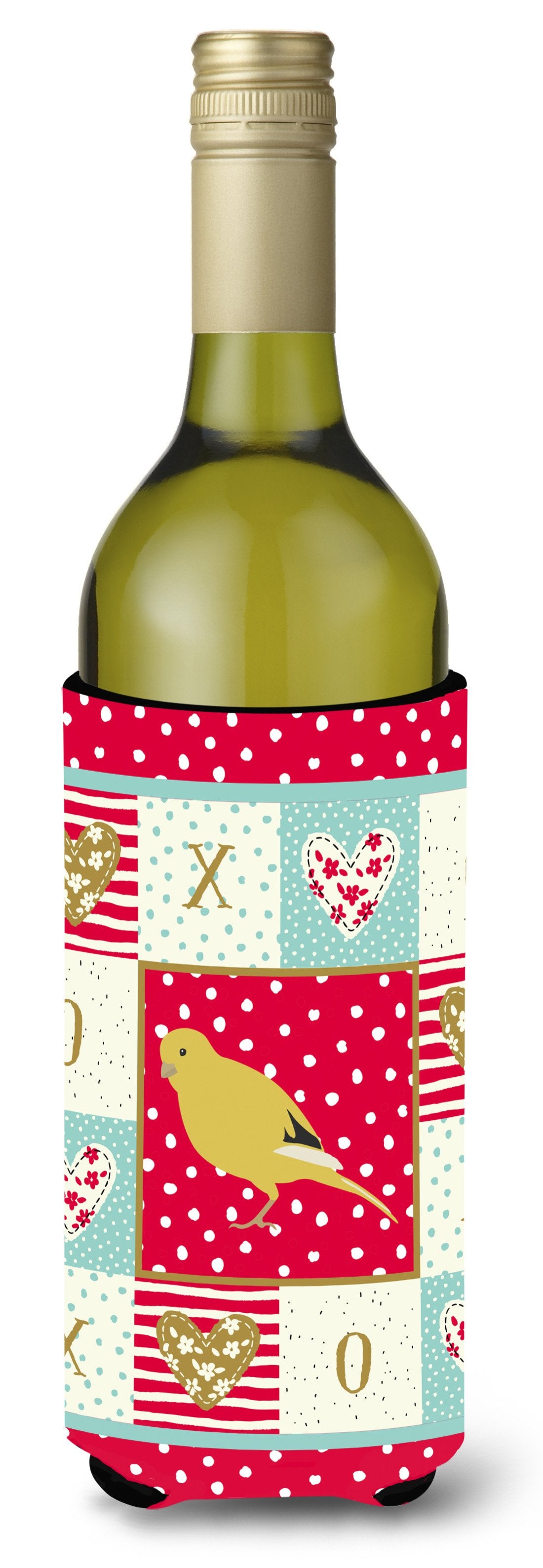 Border Canary Love Wine Bottle Hugger CK5501LITERK by Caroline&#39;s Treasures