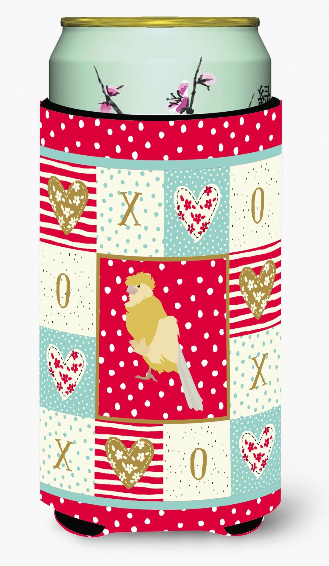 French Curly Canary Love Tall Boy Beverage Insulator Hugger CK5502TBC by Caroline&#39;s Treasures