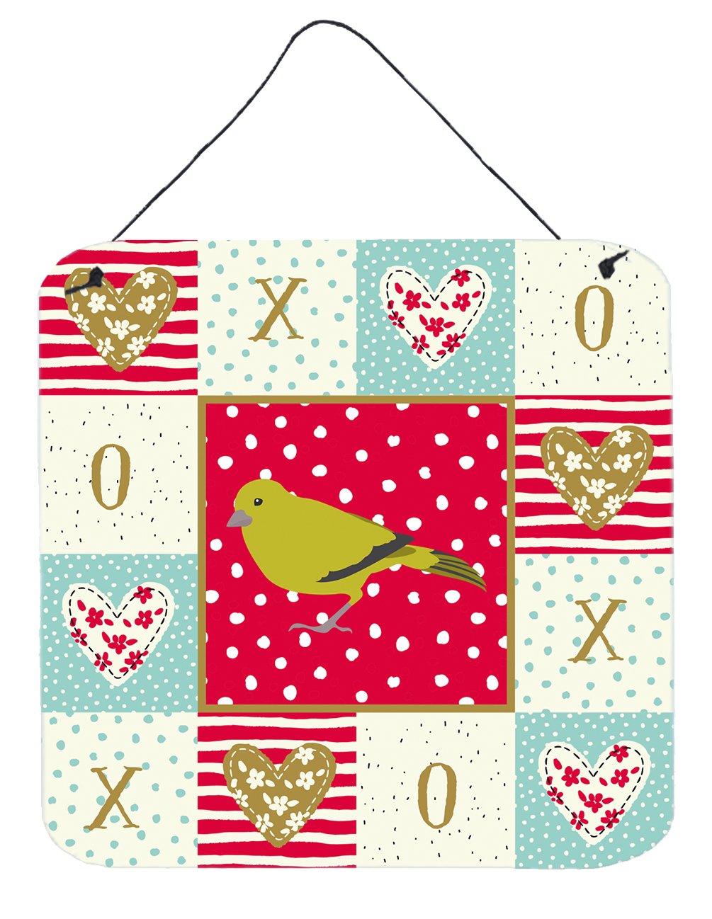 London Canary Love Wall or Door Hanging Prints CK5505DS66 by Caroline&#39;s Treasures