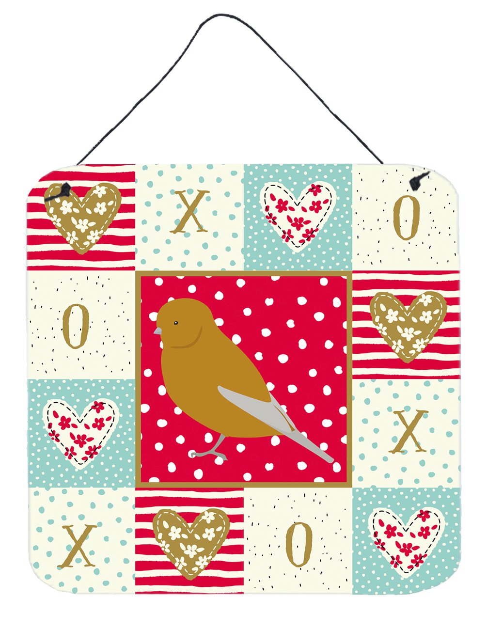 Norwich Canary Love Wall or Door Hanging Prints CK5506DS66 by Caroline&#39;s Treasures