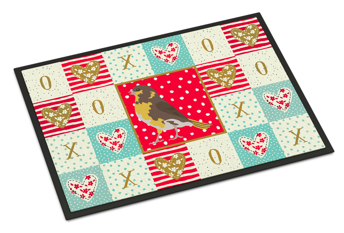 Spanish Canary Love Indoor or Outdoor Mat 18x27 CK5508MAT - the-store.com