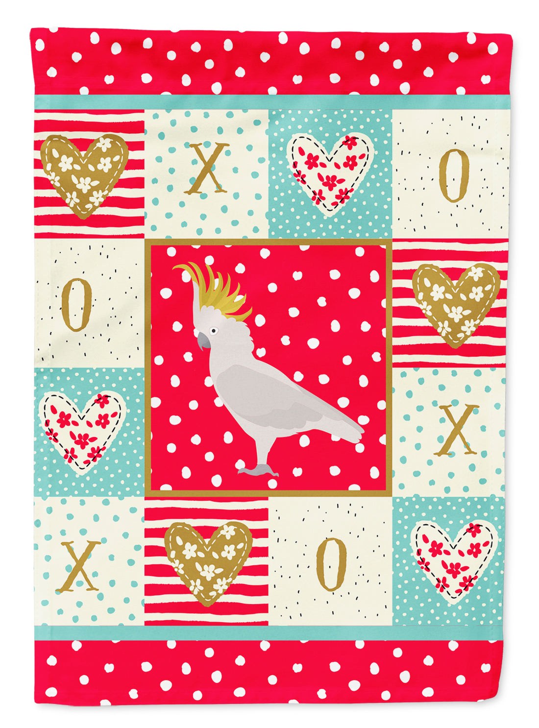 Cockatoo Love Flag Canvas House Size CK5522CHF  the-store.com.
