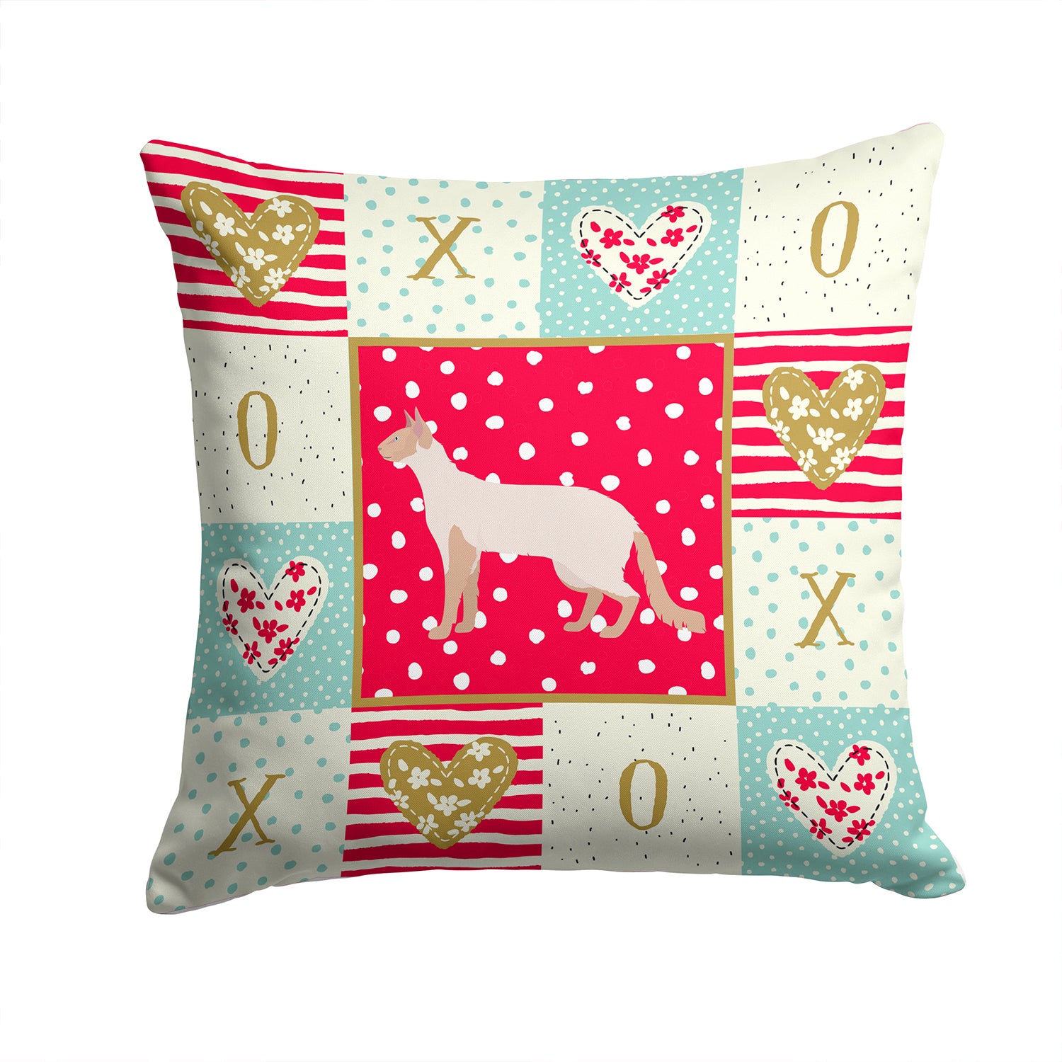 Colorpoint Longhair #2 Cat Love Fabric Decorative Pillow CK5585PW1414 - the-store.com