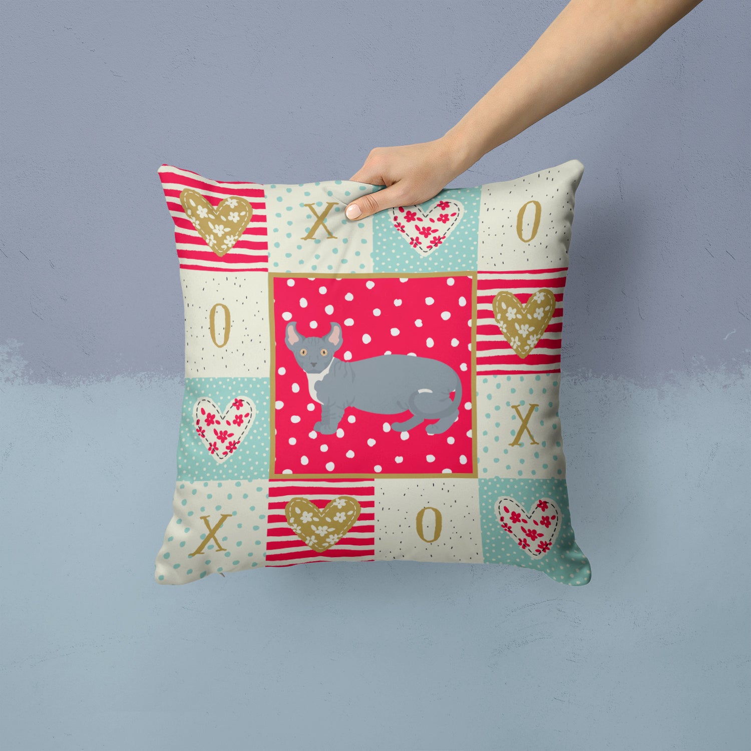 Dwelf #2 Cat Love Fabric Decorative Pillow CK5605PW1414 - the-store.com