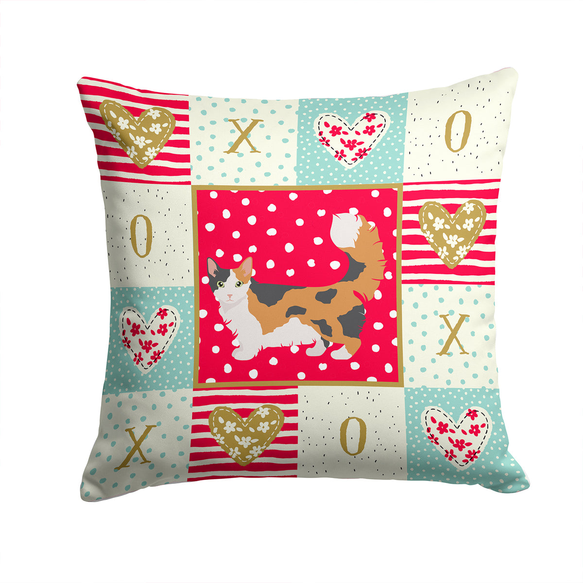 Skookum Cat Love Fabric Decorative Pillow CK5711PW1414 - the-store.com