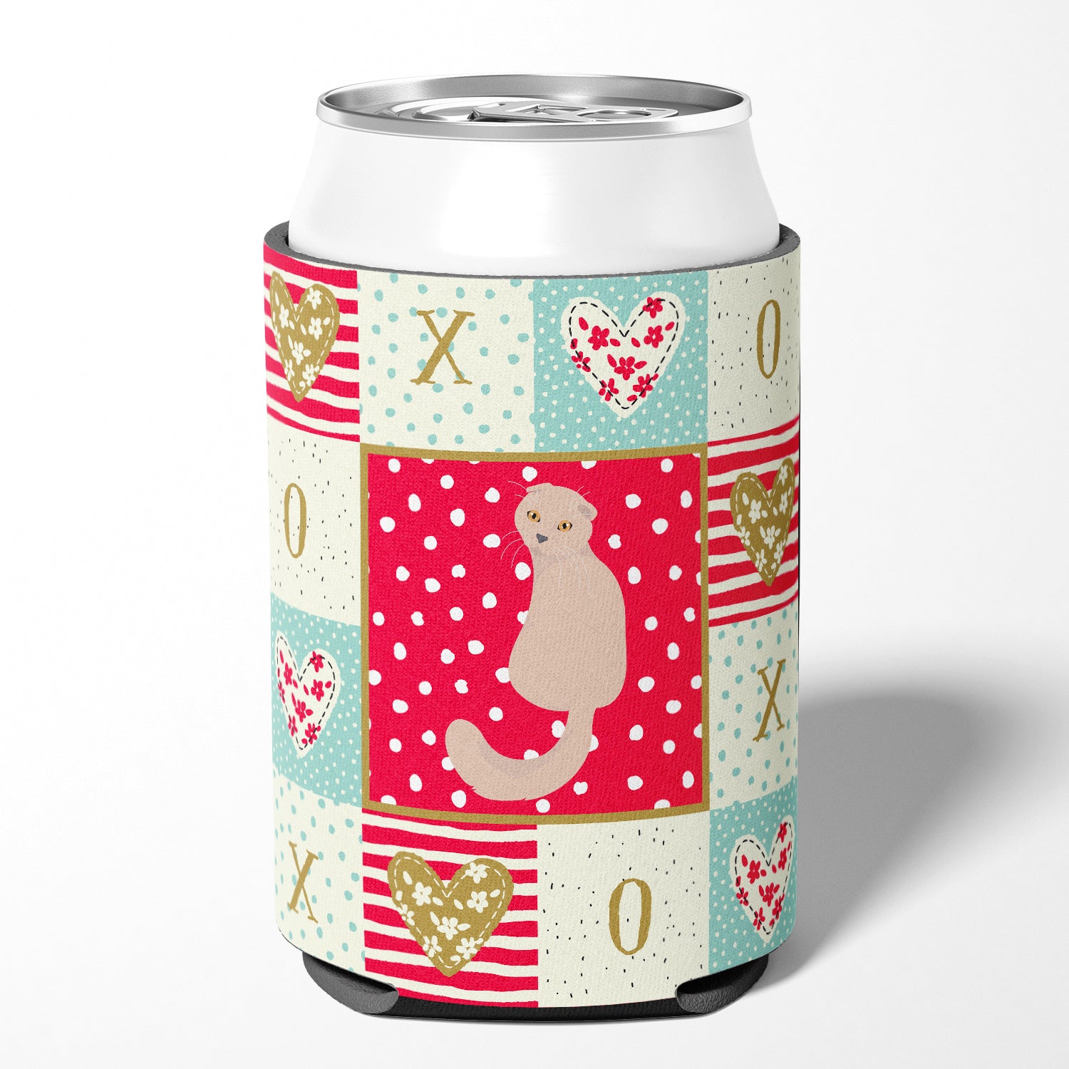 Caroline's Treasures Scottish Fold Cat Love Can or Bottle Hugger CK5783CC