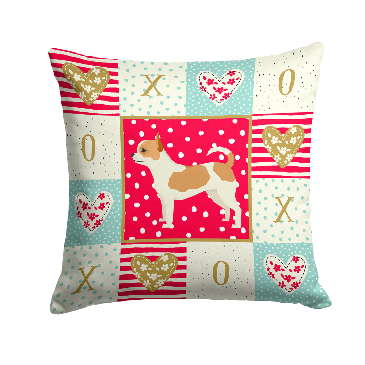 Chihuahua Love Fabric Decorative Pillow CK5920PW1414 - the-store.com