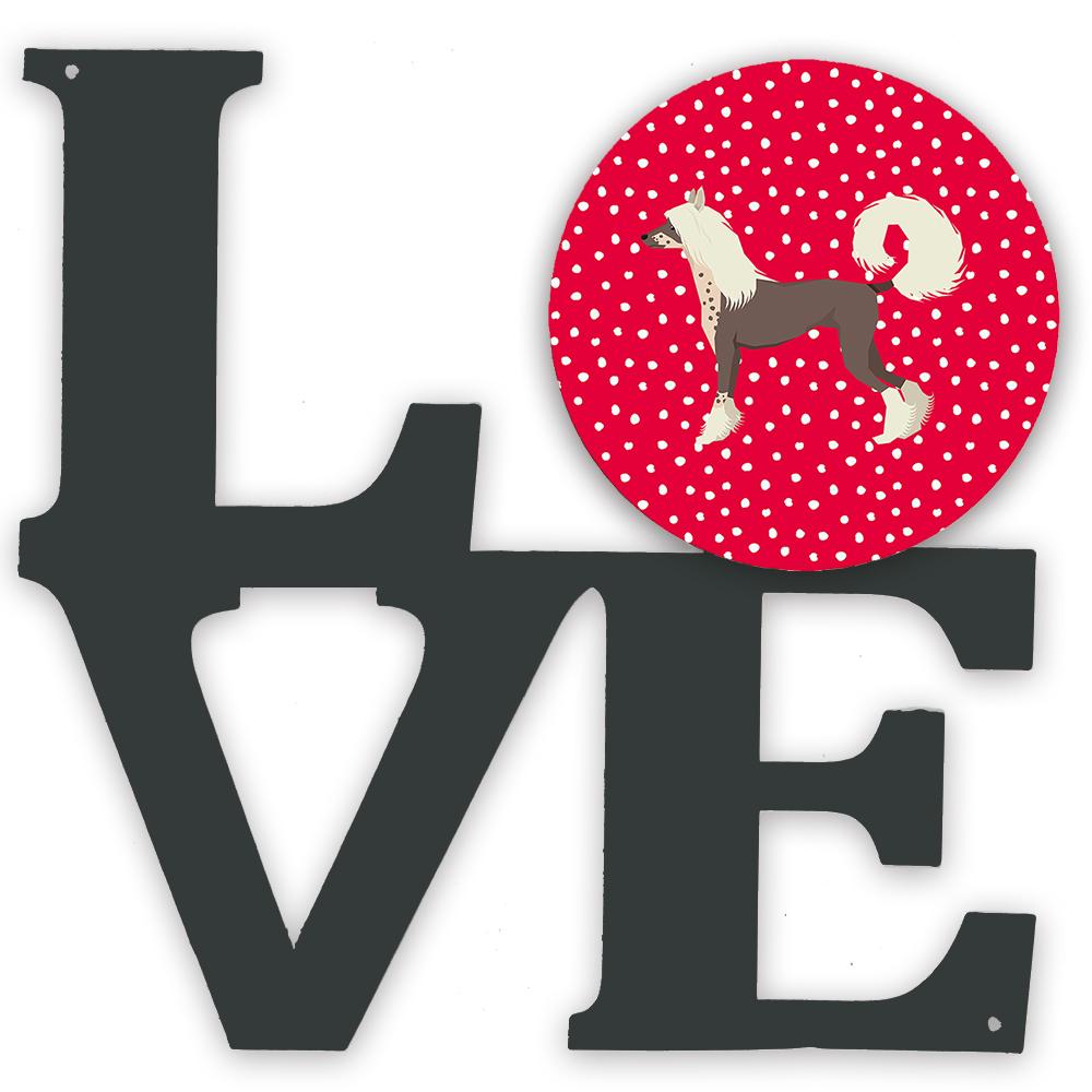 Chinese Crested Love Metal Wall Artwork LOVE CK5921WALV by Caroline's Treasures