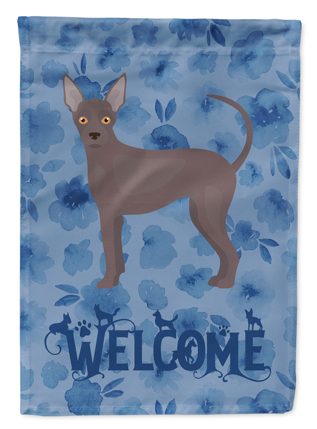 Abyssinian Sand Terrier Welcome Flag Canvas House Size CK5961CHF  the-store.com.