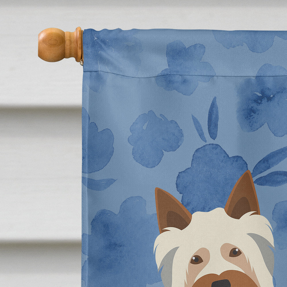 Australian Silky Terrier #2 Welcome Flag Canvas House Size CK5967CHF  the-store.com.