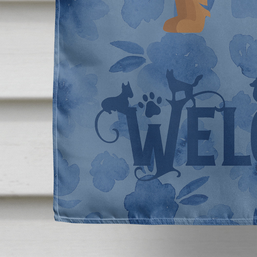 Australian Terrier Welcome Flag Canvas House Size CK5968CHF  the-store.com.