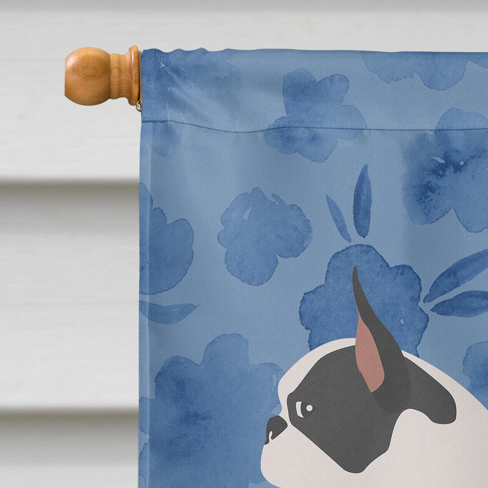 Boston Terrier Welcome Flag Canvas House Size CK5972CHF  the-store.com.