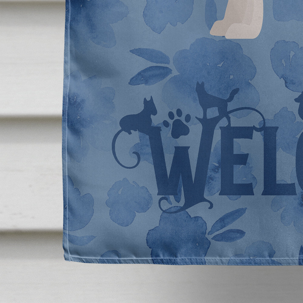 Boston Terrier Welcome Flag Canvas House Size CK5972CHF