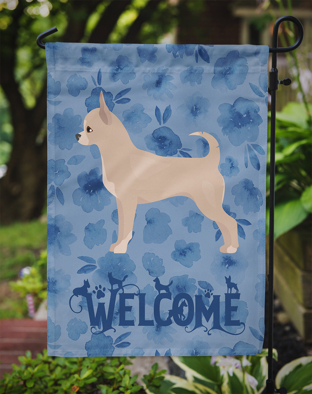 Chihuahua Welcome Flag Garden Size CK5976GF  the-store.com.