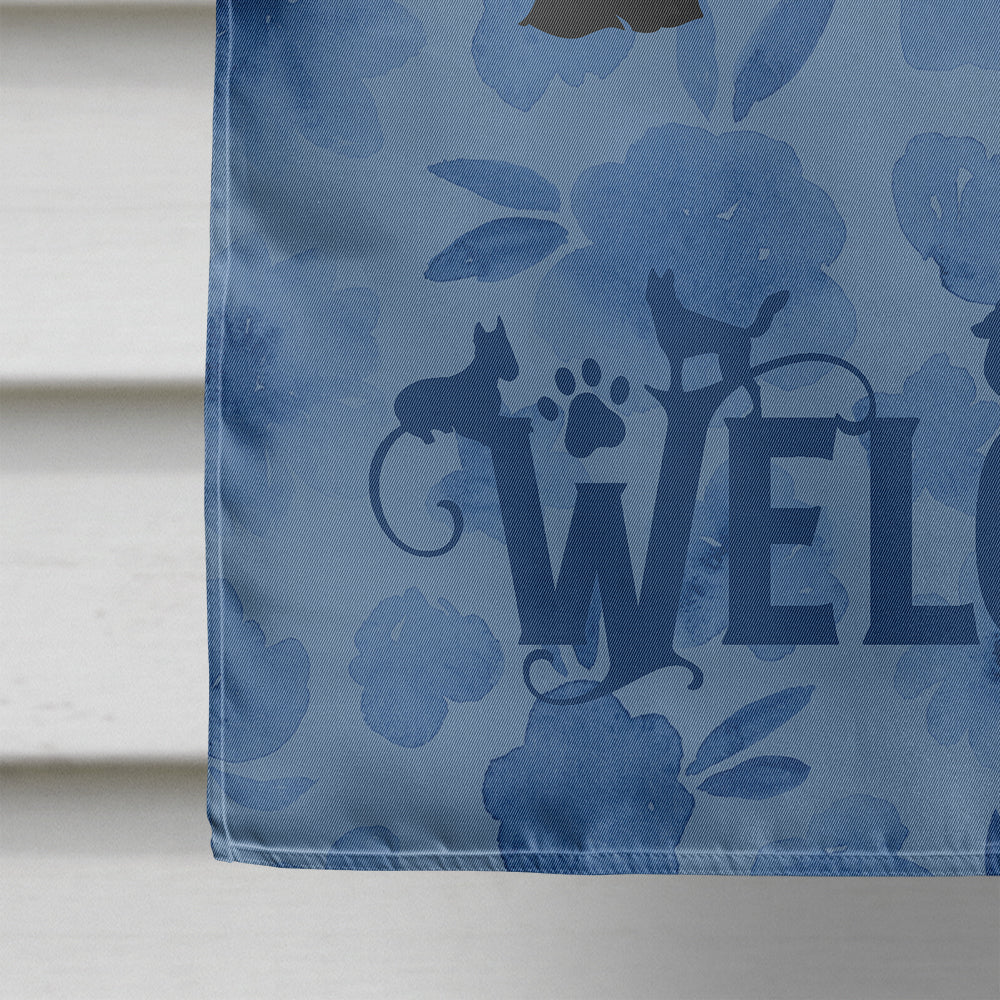 Chinese Crested #1 Welcome Flag Canvas House Size CK5977CHF