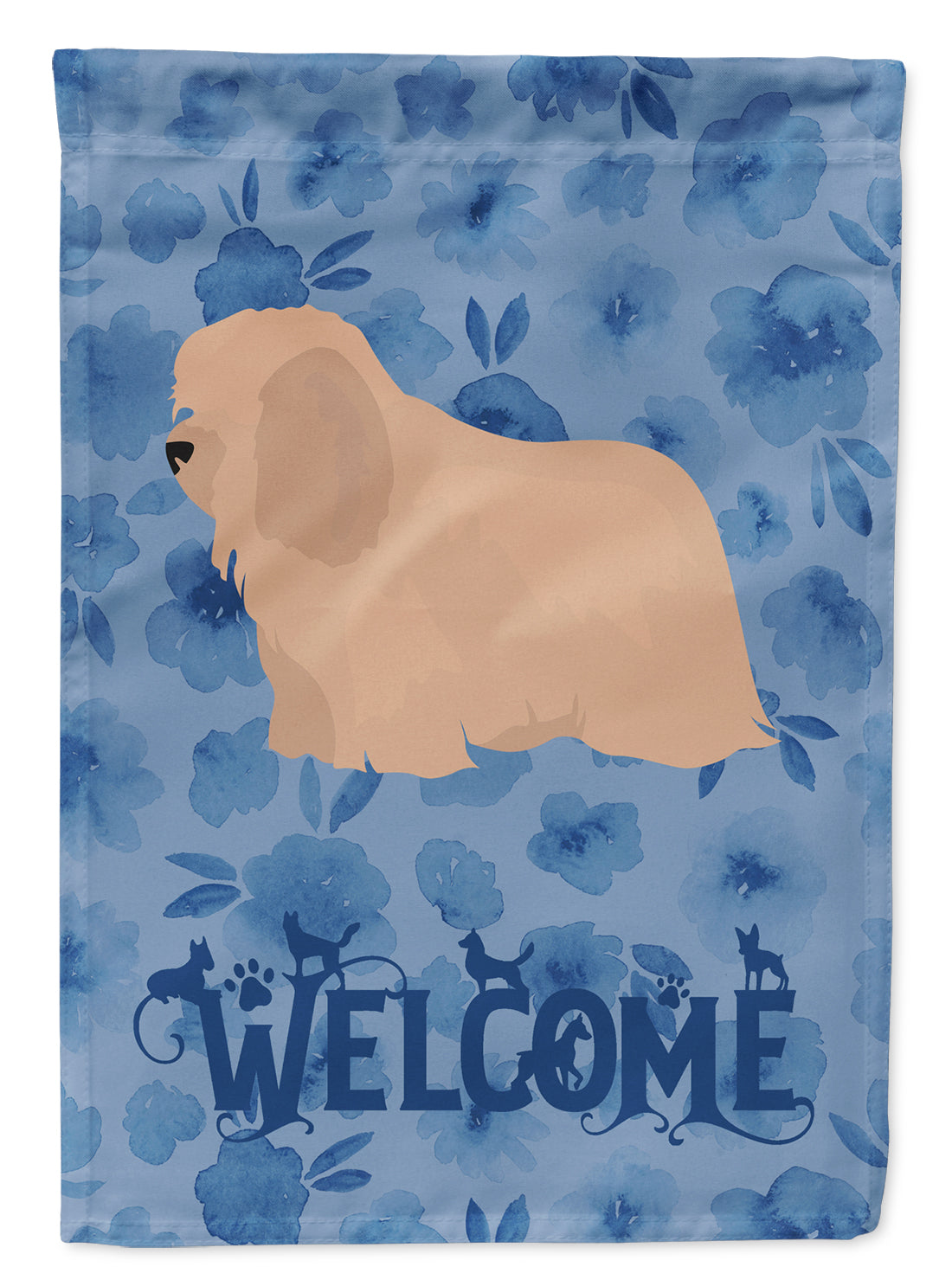 Coton de Tulear #1 Welcome Flag Canvas House Size CK5979CHF  the-store.com.